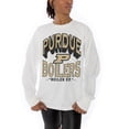 thumbnail image 2 of Women's Gameday Couture White Purdue Boilermakers Midweight Oversized Long Sleeve T-Shirt, 2 of 5
