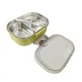 thumbnail image 2 of Stainless Steel Lunch Box, Korean Style - 2 Compartments, Durable Metal Food Container with Tableware for Kids and Adults, 2 of 7