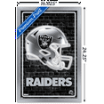 thumbnail image 3 of NFL Las Vegas Raiders - Neon Helmet 23 Wall Poster, 14.725" x 22.375" Framed, 3 of 5