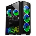thumbnail image 2 of AQVIN ZForce Gaming PC Desktop Computer, Intel Hexa-Core i7 Processor, GeForce RTX 3070 8GB GDDR6 Graphics, 32GB DDR4 RAM, 1TB SSD, Windows 11 Pro, WIFI, RGB Keyboard Mouse - Black, 2 of 5