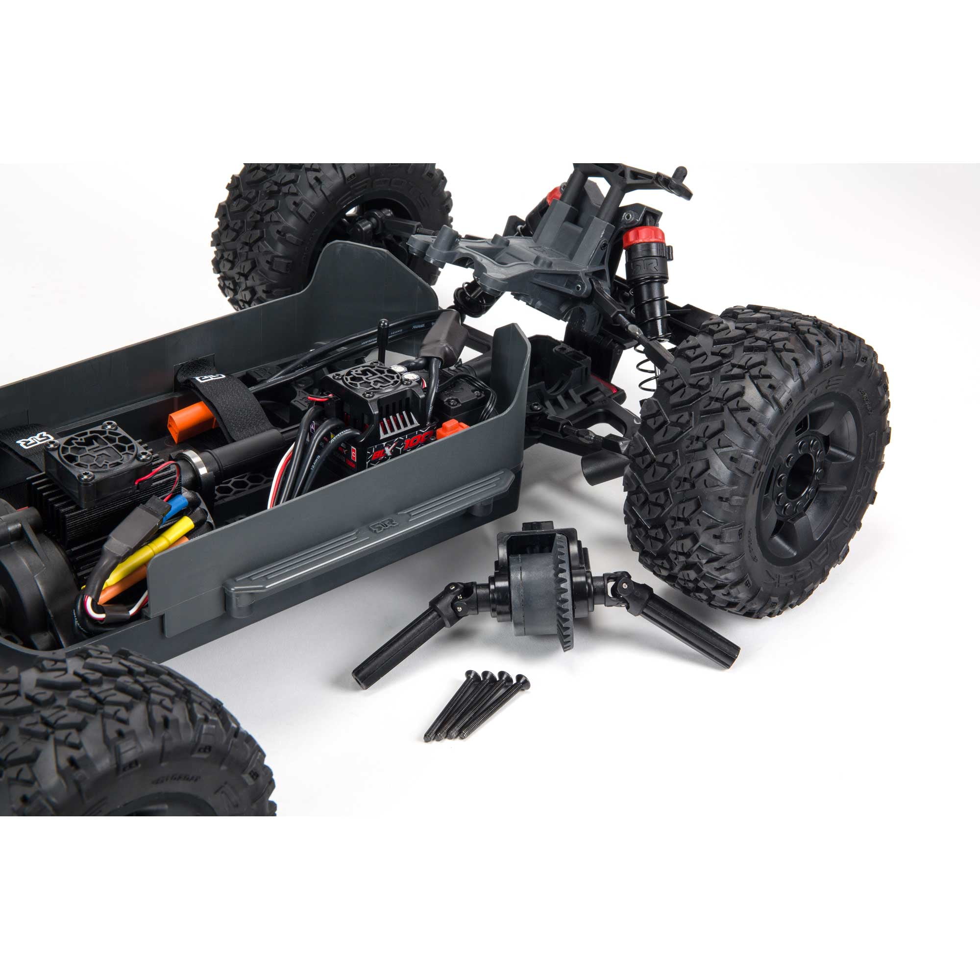 ARRMA 1/10 Big Rock 4X4 V3 3S BLX Brushless Monster RC Truck RTR Transmitter and Receiver Included Batteries and Charger Required Black ARA4312V3 Trucks Electric RTR 1/10 Off-Road