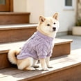 thumbnail image 2 of Dog Sweater Pajamas for Small Medium Dogs, Cute Turtleneck Winter Clothes for Girl or Boy, Warm Puppy Onesie Outfit for Chihuahua, Yorkie, and Christmas, 2 of 6