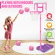 thumbnail image 5 of Canasta de baloncesto GMAOPHY Kids con soporte ajustable rosa para niños de 3 a 8 años, 5 of 7