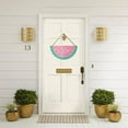thumbnail image 5 of Eveokoki Watermelon Door Sign Hello Summer Door Hanger Wood Front Door Wreath Decor Wall Hanging Housewarming Gift Home Decor, 5 of 5