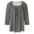 thumbnail image 7 of ZJXFGS Blouses for Women Casual Workout Tops Dress Blouses for Women Workout Tops for Women Womens Work Shirts Casual Blouses for Women Women Tops Gray XL, 7 of 7