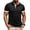 #326-Black, variant on Ceisia Men's Short Sleeve Turndown Collar Polo Shirt with Solid Color Blocking Button Placket Cotton Blend Stretchy Casual Top Dark Gray Gifts for Father 3X