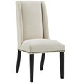 thumbnail image 2 of Hawthorne Collections 20.5" Modern Fabric Dining Chair in Beige (Set of 4), 2 of 4