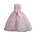 thumbnail image 5 of URMAGIC 3-13T Girls Sleeveless Floral Bridesmaid Wedding Maxi Dress Kids Princess Pageant Lace Prom Ball Gown Dresses, 5 of 9