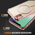 thumbnail image 4 of Decase Magnetic Case for iPhone XS/X,Compatible with Mag-safe,Military-Grade Protection,Slim Stylish Non-Yellowing Shockproof Case for iPhone XS/X,Clear Anti-Scratch Back Cover,Pink, 4 of 8
