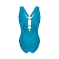 thumbnail image 6 of Aboser Womens Cutout One Piece Swimsuit with Ring Linked Push Up Backless Monokini Bathing Suit Tummy Control Swimwear for Beach Vacation, 6 of 8