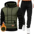 thumbnail image 2 of Dovford Men's Sweatsuits Set Fleece Hoodie and Jogger Two Piece Tracksuits Sweatpants with Sweatshirts Outfits, 2 of 6