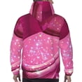 thumbnail image 7 of Fotbe Men's Hoodie with Sparkling Pink Toilet Pattern - Kangaroo Pocket Pullover Hooded Sweatshirt, Perfect for Daily Wear, Travel, and Home-XX-Large, 7 of 7