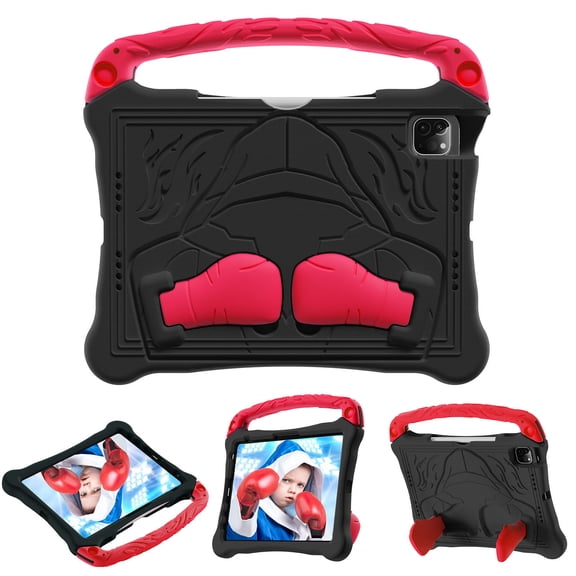 Case for iPad 10th Generation 10.9 inch 2022 / iPad A16 11 inch 2025, Shockproof Handle Stand Protective Case with Shoulder Strap Cover (Black)