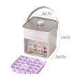thumbnail image 3 of Weloille Ice Cube Mold with Storage Container, Press Type Ice Maker for Home Freezer, 1 Piece, Includes Cover and Handle for Easy Ice Making and Storage, 3 of 5