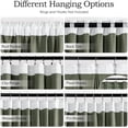 thumbnail image 3 of Sage Green Velvet Curtains 90 inches 2 Panels - Pinch Pleat Luxury Room Darkening Window Drapes for Bedroom Living Room Thermal Insulated Super Soft Blackout, Back Tab Rod Pocket, W52 x L90, 3 of 8