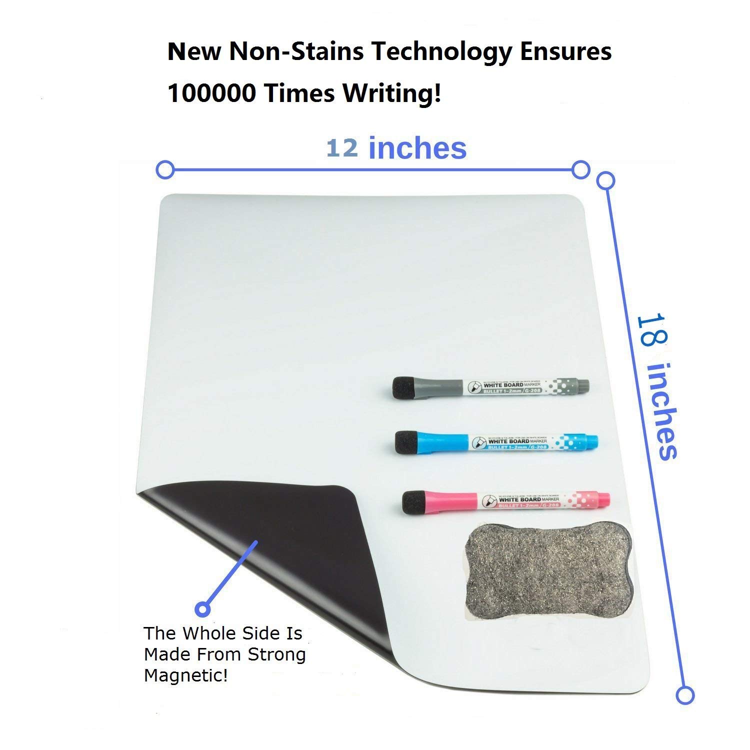Auchen Magnetic Dry Erase Refrigerator Board 18x12 photo 2