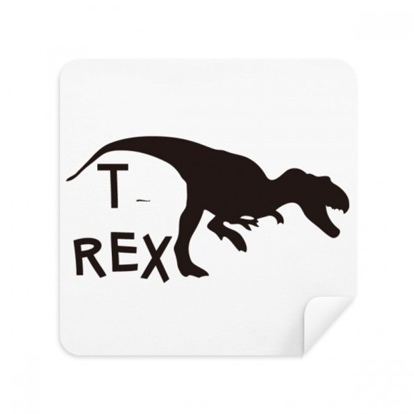 Name Dinosaur Carnivorous Hunting Glasses Cloth Screen Cleaner Suede Fabric 2 Pack