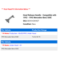 thumbnail image 2 of Hood Release Handle - Compatible with 1992 - 1993 Mercedes-Benz 500E, 2 of 2
