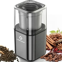 LINKChef Coffee Grinder, Coffee Bean Grinder, Spice Grinder with Stainless Steel Four Blades Perfect for Coffee Beans, Spice, Tea (Black)