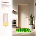 thumbnail image 3 of ODIKA 6'x9' Machine Washable Non-Slip Area Rug, Quirky Retro Graphic High Traffic Rug, Green, 16446, 3 of 7