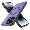 thumbnail image 2 of Elegant Choise Case for iPhone 14 Pro Max/14 Pro/14 Plus/14 Mag safe Magnetic Leather Phone Cover, Purple, 2 of 4