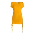 thumbnail image 4 of Oh! Mamma Maternity Women's Scoop Neck Tee with Side Seam Drawstring (Women's & Women's Plus), 4 of 6