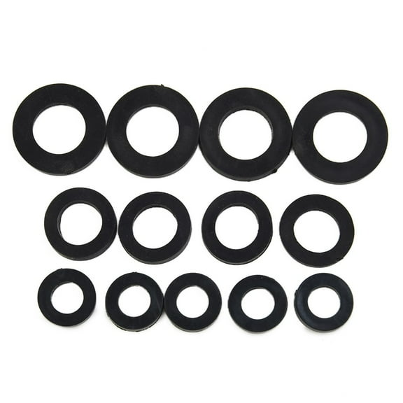 13 Assorted Rubber Washers Waterproof Sealing O-Ring Tap Bath Sink Basin Shower Seal Drip 3/8" 1/2" 3/4" Bathroom Accessories