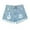 Light Blue, variant on Women Summer Jeans Shorts Casual Low Waisted Frayed Hem Ripped Denim Jean Shorts Black XXXL