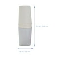 thumbnail image 2 of OULII Portable Toothbrush Cup Case Grey Bamboo Fiber for Camping 1Pack, 2 of 8