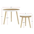 thumbnail image 3 of Safco Produits Ensemble de Tables Basses Rondes Gigognes en Bois, 3 of 11