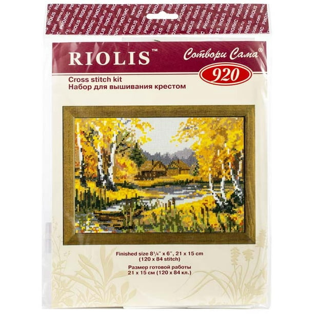 RIOLIS Counted Cross Stitch Kit 8.27"X5.9"-Autumn Charm - Walmart.com