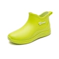 thumbnail image 5 of hoksml Women's Waterproof Ankle Rain Boots, Slip-On Rubber Shoes for Outdoor and Daily Wear, 5 of 8