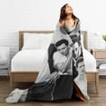 thumbnail image 6 of Bill Skarsgard Throw Blanket, Super Soft & Comfy Flannel Fleece Blanket, Lightweight Cozy Microfiber Anti-Pilling Plush Blanket for Sofa Chair, Bed, Couch 80x60 inch, 6 of 7