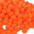 thumbnail image 1 of 500 piezas colores vibrantes pompones pequeños para manualidades suaves 18 mm negro naranja Sunnimix Craft Pom Poms, 1 of 8