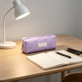 thumbnail image 5 of School_Supplies Under $1 dollars!Special Pencil Case Pouch, 1Pcs Pencil Pouch Pen case Large capacity pencil case with bowknot patterns Stationery bagpencil case office stationery storage bag, Purple, 5 of 7