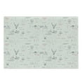 thumbnail image 1 of Indie Cutting Board, Minimalist Pattern with Trees Foliage Deer Rabbit Fox Bear, Decorative Tempered Glass Cutting and Serving Board, Large Size, Vermilion Pale Grey, by Ambesonne, 1 of 1