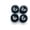 4Pcs black, variant on 4Pcs Urethane CNC Bearing Wheels for Fingerboard Professional PU Metal Mini Finger Skateboard Accessory Replacement Wheels