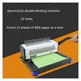 thumbnail image 3 of Manual Comb Type Apron Binding Machine Graphic Shop Office Apron A4 Clip Strip Punch Binding Machine, 3 of 3