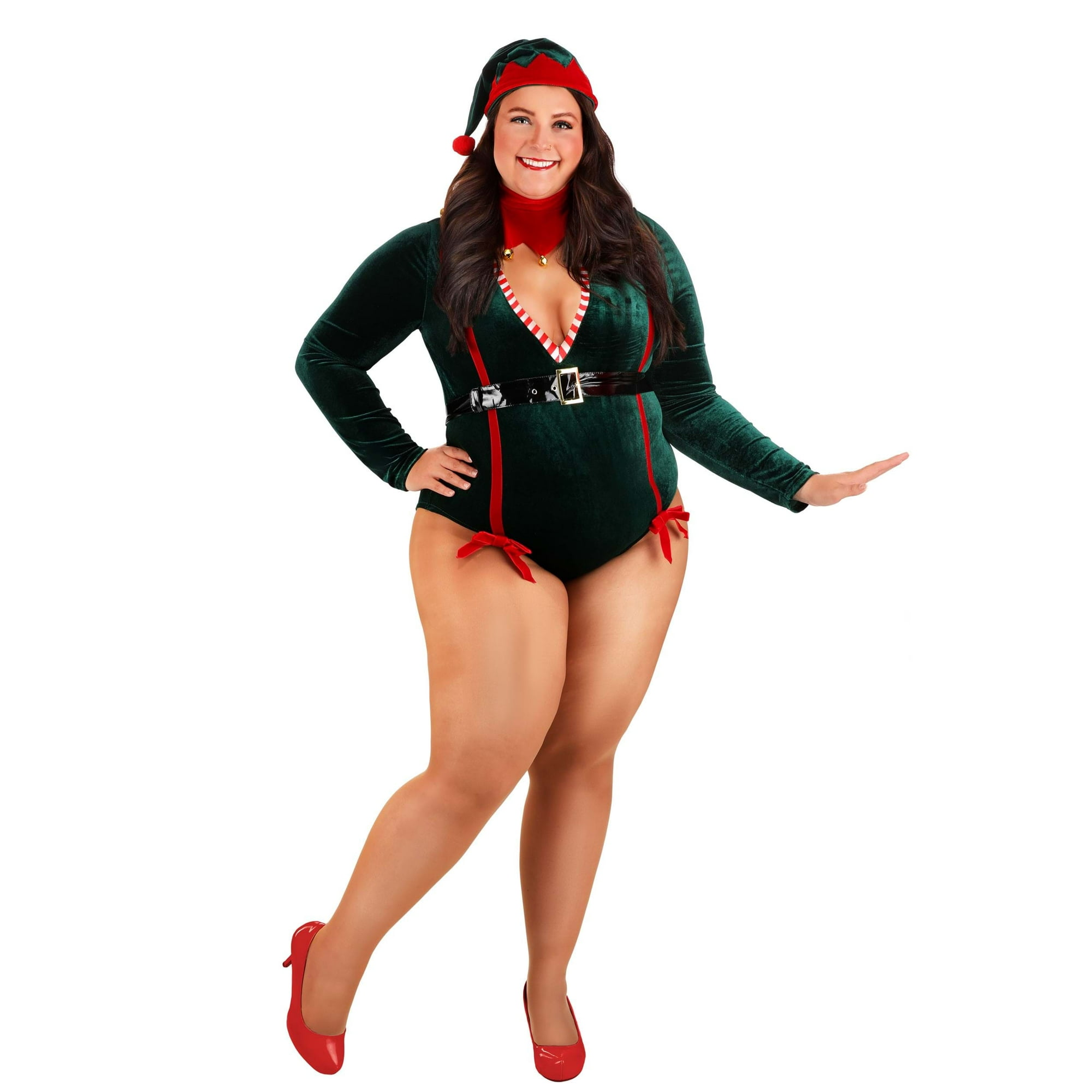 Plus Size Sexy Santa Elf Costume for Women Walmart