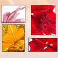 thumbnail image 2 of 6 piezas de flores de Pascua de seda artificiales, flores de Pascua con purpurina, adornos para árbol de Navidad, flores artificiales para bodas, Navidad, color rojo, 2 of 3