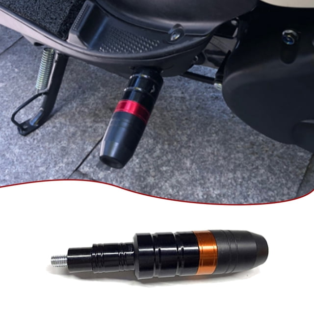 Anti-Fall Slider Motorcycle Exhaust Anti-Collision Aluminum Protector Falling Anti-Collision CNC Part Protection Universal Accessories Size Orange