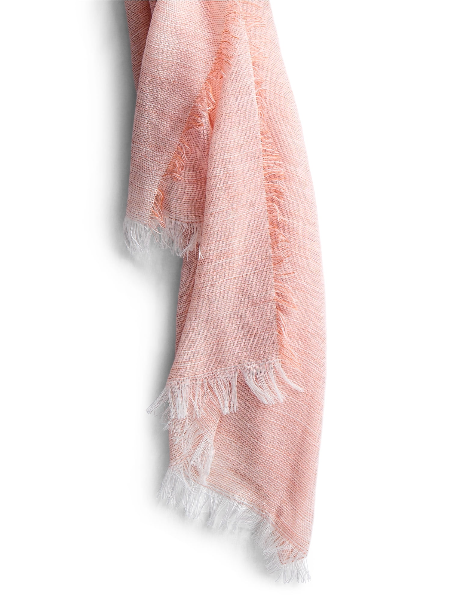 Time and Tru Women's Ombre Colorblock Scarf, Coral