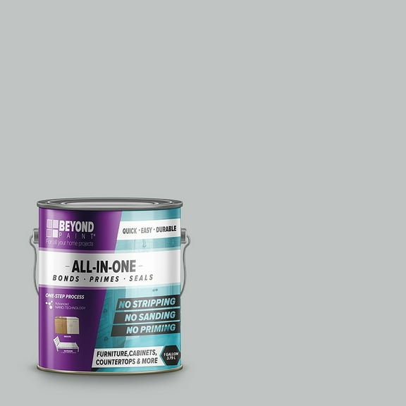 Beyond Paint Furniture, Cabinets and More Refinishing Paint, 1 Gallon, Soft Gray