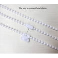 thumbnail image 3 of Cable de cadena para persianas enrollables de 10 m con conectores, color blanco Luanxu, 3 of 7