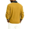 thumbnail image 3 of GrmtClth Sweaters for Men Big & Tall V-Neck Knitted Sweaters Casual Classic Soft Comfy Long Sleeve Pullover Sweaters Ginger 2XL, 3 of 6