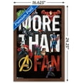 thumbnail image 3 of Marvel Comics - More Than A Fan Wall Poster, 14.725" x 22.375", Framed, 3 of 3