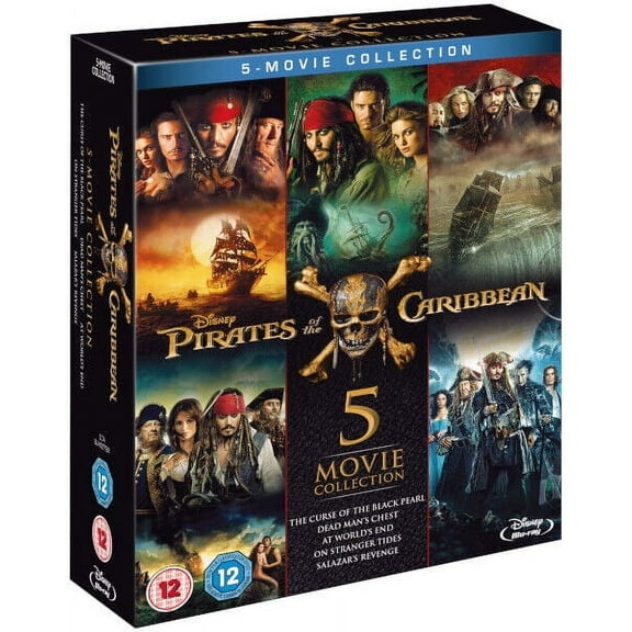 PIRATES OF THE CARIBBEAN 1-5 Complete All 5-Movie Collection