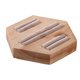 thumbnail image 3 of Soporte de madera para exhibición de anillo organizador con 3 ranura soporte para anillo color beige Sharpla Soporte de exhibición de anillo, 3 of 8