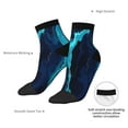 thumbnail image 6 of Pofeuu Blue Marble And Gold Print 30cm Socks, Adult Running Hiking Socks for Youth and Adult, 6 of 7