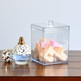 thumbnail image 3 of Youngever 30 Ounce Clear Plastic Apothecary Jar, Square Shape, 3 of 4